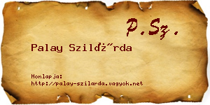 Palay Szilárda névjegykártya